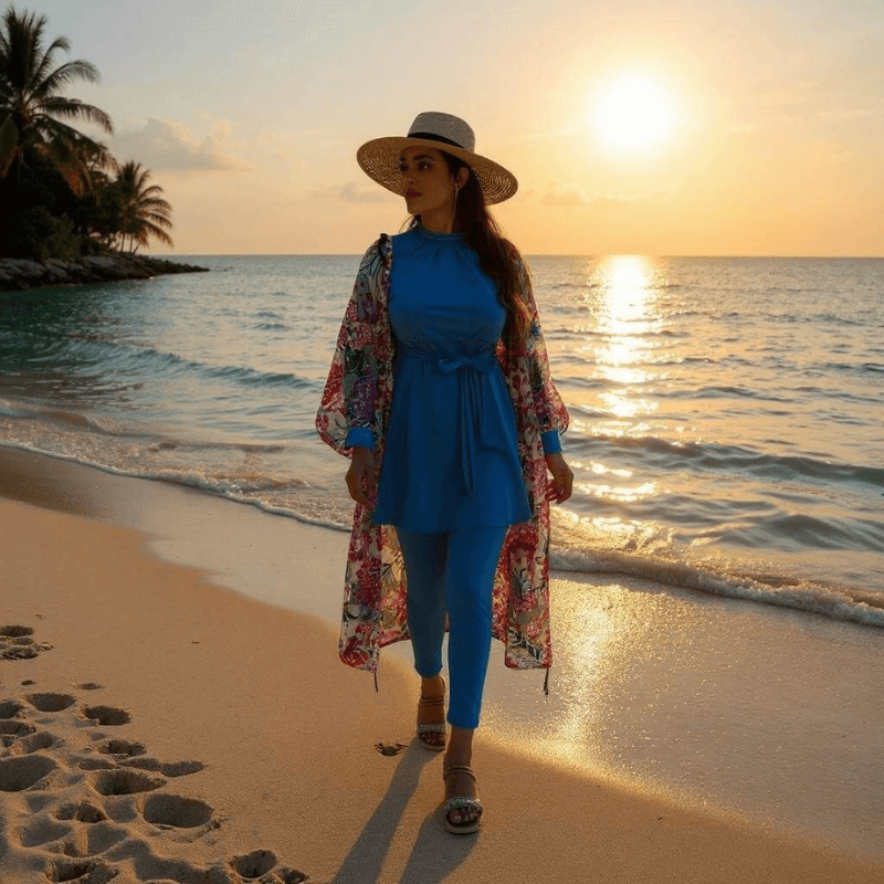Burkini Chic – 4 Piece Stylish Set